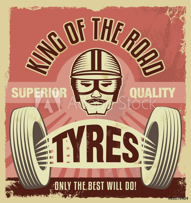 Bild på Vintage retro style sign Metal tin advertising poster